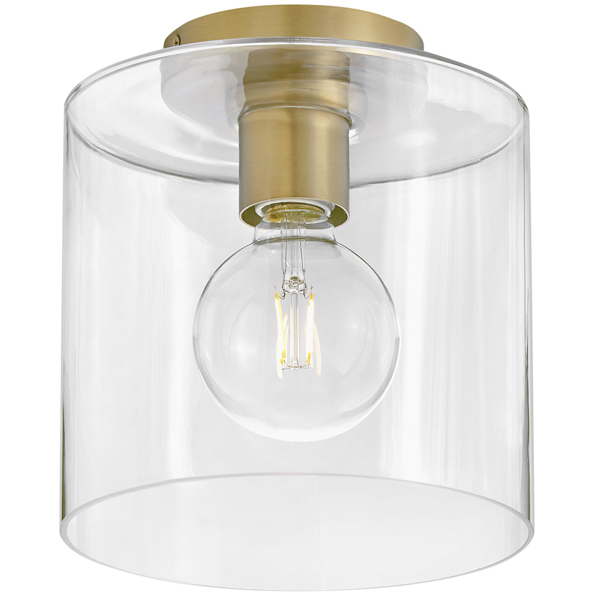 Pippa LED 8.5 inch Lacquered Brass Foyer Light Ceiling Light, Flush Mount