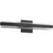 Antares LED 24 inch Black Vanity Light Wall Light
