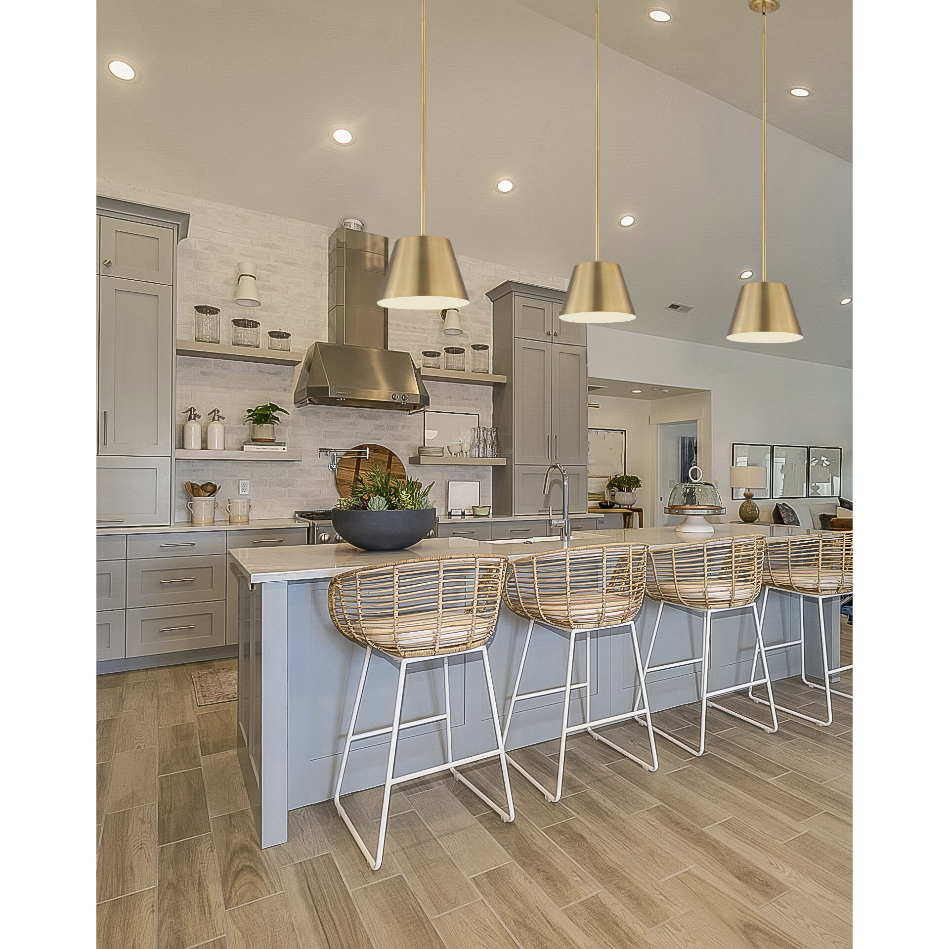 Lilly 1 Light 12 inch Rubbed Brass Pendant Ceiling Light