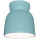 Radiance Collection - Hourglass 1 Light 7.5 inch Reflecting Pool Flush-Mount Ceiling Light in Dedicated LED, Form+Finish+Function