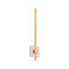 Zora 1 Light 21 inch White/Industrial Brass Sconce Wall Light