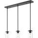 Thayer 3 Light 4.75 inch Matte Black Pendant Ceiling Light