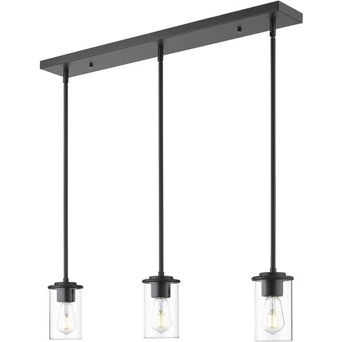 Thayer 3 Light 4.75 inch Matte Black Pendant Ceiling Light