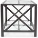 Doshi 23.5 X 21.5 inch Matte Black Side Table
