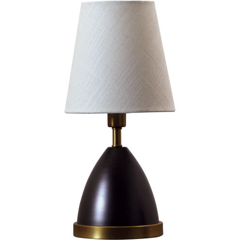 Geo 12 inch 60 watt Mahogany Bronze with Weathered Brass Accents Table Lamp Portable Light