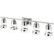 Ethos LED 40 inch Chrome Vanity Wall Light in Clear Glass