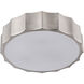 Canada 4 Light 15.7 inch Shiny Nickel Flush Mount Ceiling Light