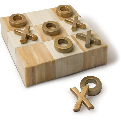 Tic Tac Toe Polished Brass Game, Board