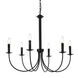 Brielle 6 Light 32 inch Black Pendant Ceiling Light