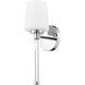Henri 1 Light 5.25 inch Chrome Wall Sconce Wall Light