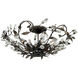 Jardin LED 19 inch Architectural Bronze and Gold Accents Semi-Flush Mount Ceiling Light