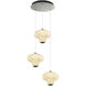 Solara LED 17.32 inch Graphite Chandelier Ceiling Light