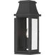 Talburn 1 Light 16.25 inch Sand Coal Black Outdoor Wall Lantern
