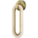 Aurora 1 Light 6.5 inch Polished Antique Brass ADA Wall Sconce Wall Light