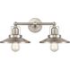 English Pub 2 Light 18 inch Satin Nickel Vanity Light Wall Light