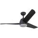 Thalia 54 inch Matte Black Ceiling Fan