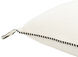 Braided Bisa 22 inch Cream Pillow Kit in 14 x 22, Lumbar