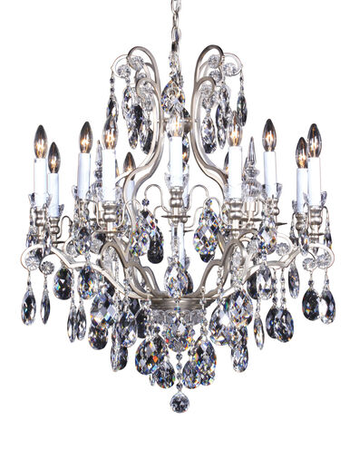 Canada 40 Light 30 inch Pewter Chandelier Ceiling Light, Pewter Frame
