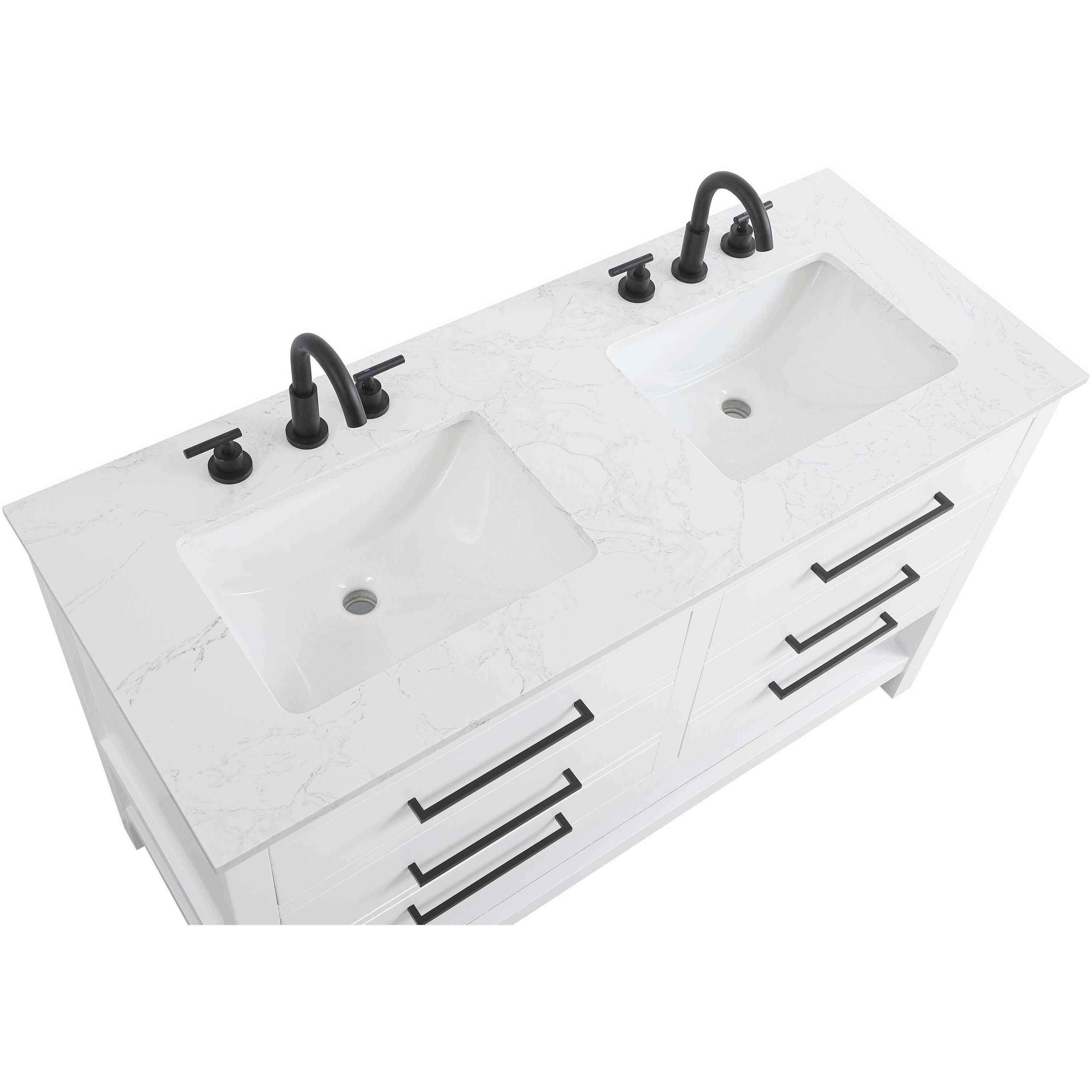 Karson 54 X 34 inch White Bathroom Vanity Cabinet