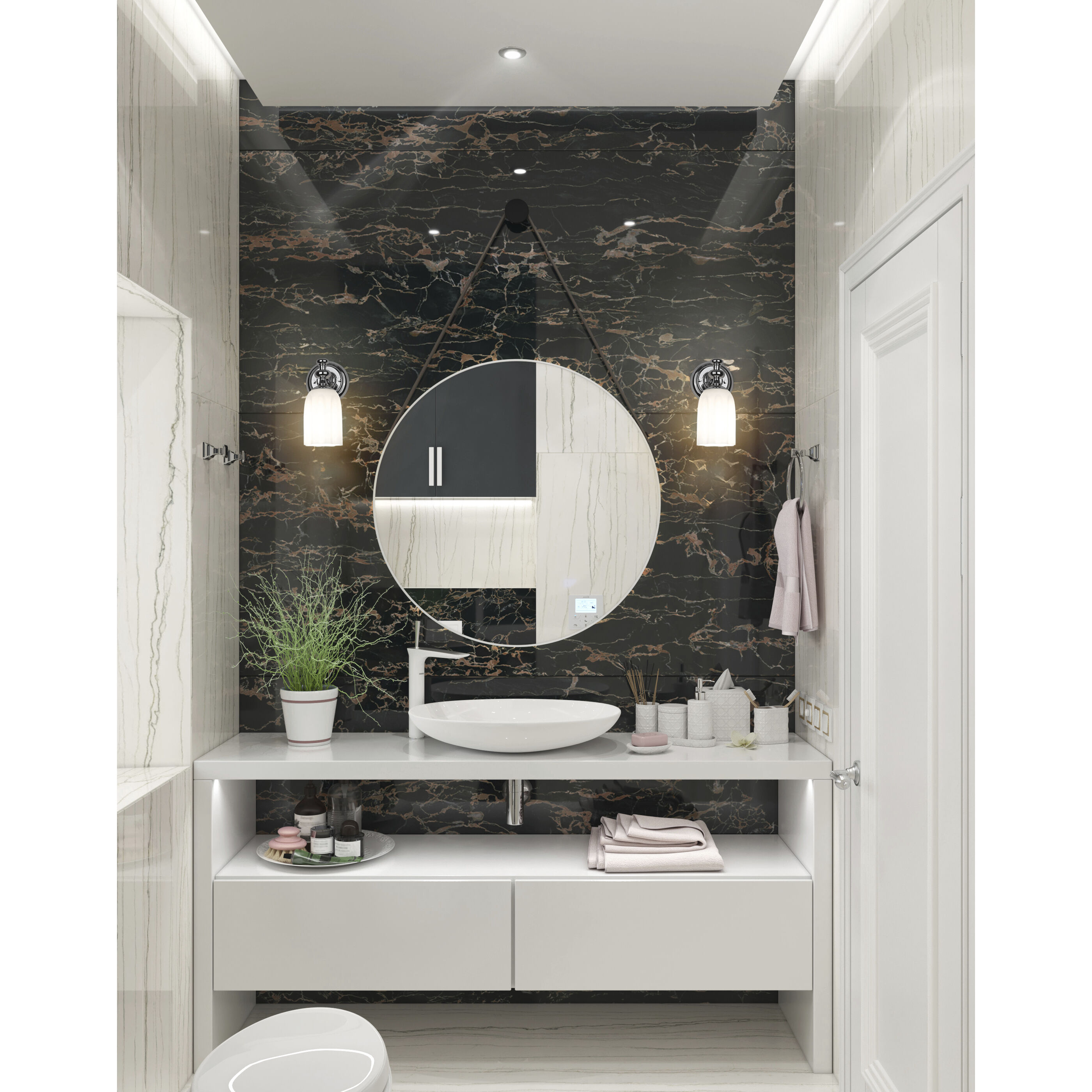 Orion 1 Light 4.75 inch Chrome Wall Sconce Wall Light