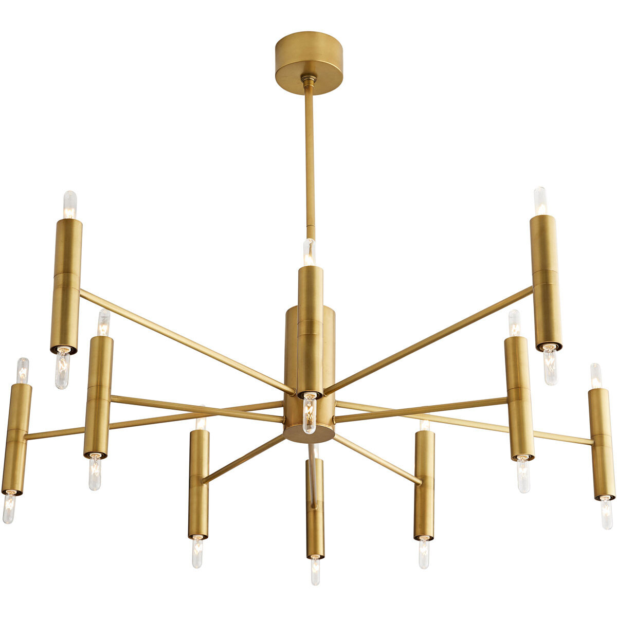 Bozeman 20 Light 46 inch Antique Brass Chandelier Ceiling Light, Essential Lighting