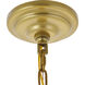 Kora 5 Light 17 inch Brass Pendant Ceiling Light