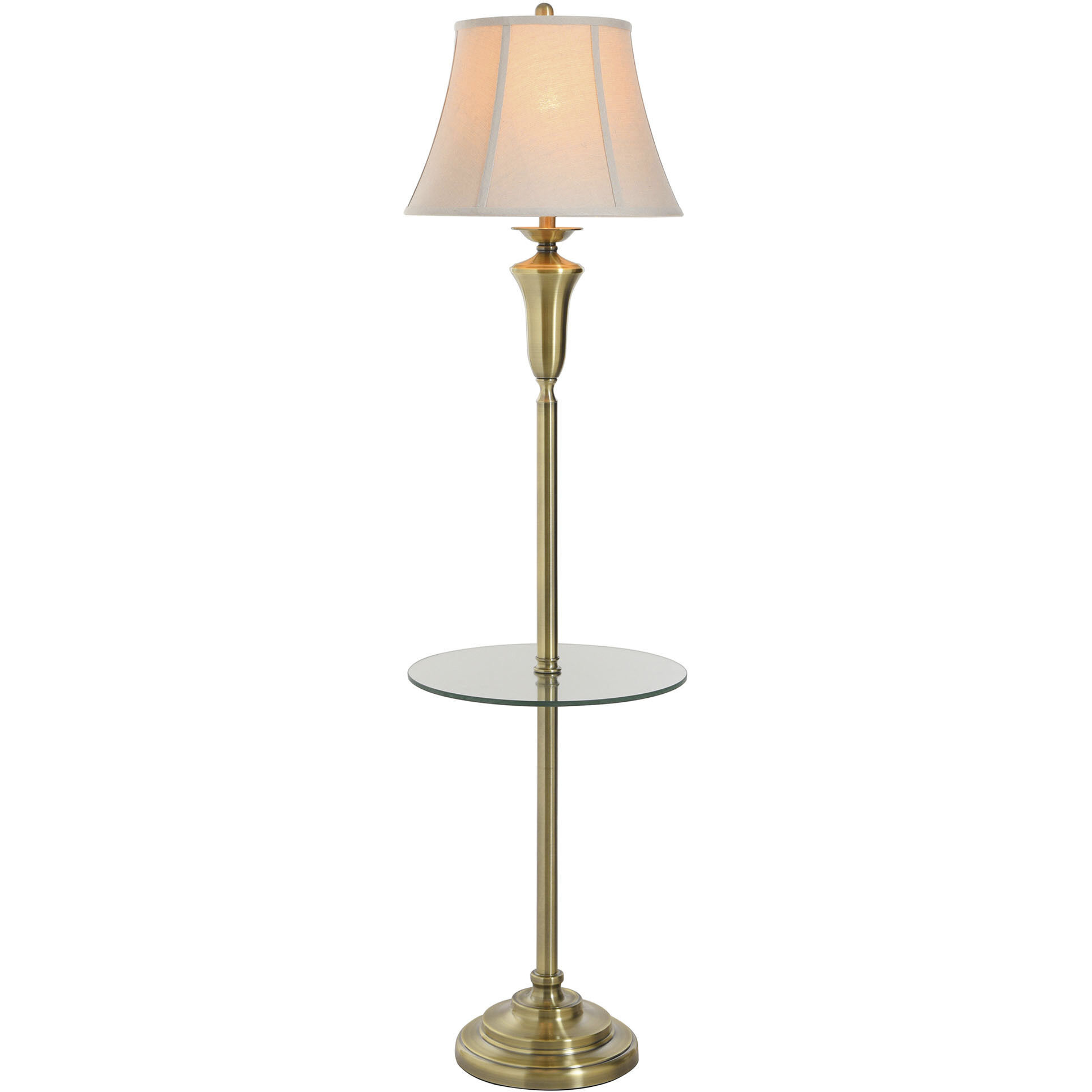 Signature 61 inch 150 watt Antique Brass Floor Lamp Portable Light