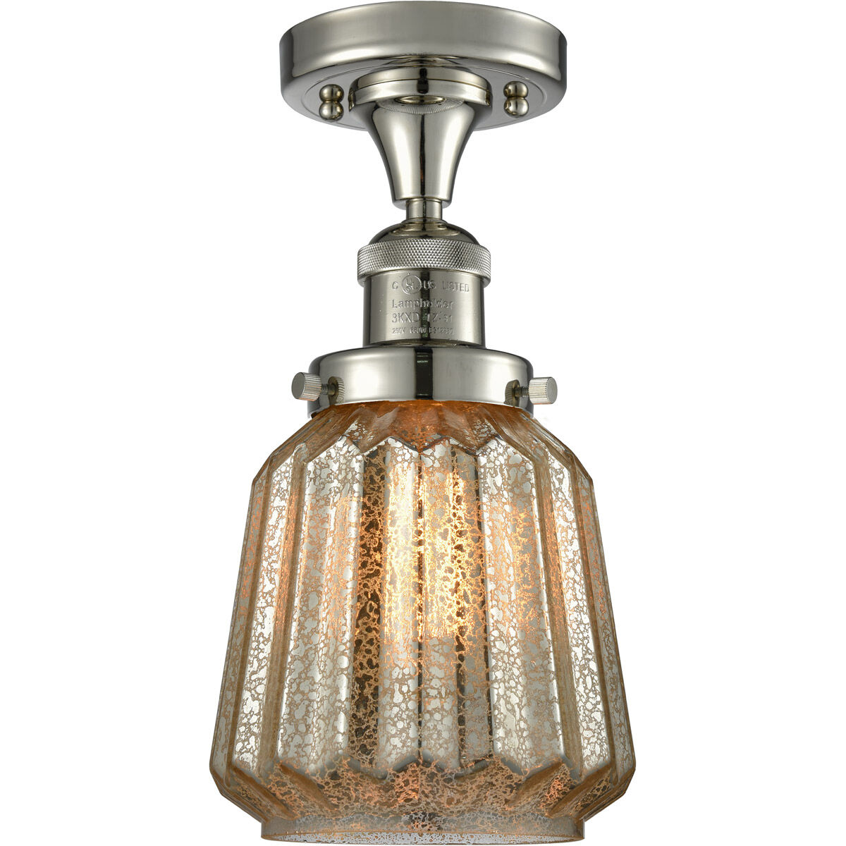 Mercury glass flush mount 2025