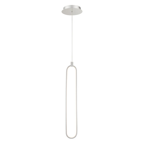Charmed LED 1 inch Brushed Nickel Pendant Ceiling Light, dweLED