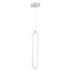 Charmed LED 1 inch Brushed Nickel Pendant Ceiling Light, dweLED