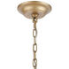 Equilibrium 5 Light 19 inch Matte Gold with Polished Chrome Chandelier Ceiling Light