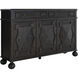 Ezekiel 67 X 18 inch Cerused Forest Black and Antique Bronze Sideboard