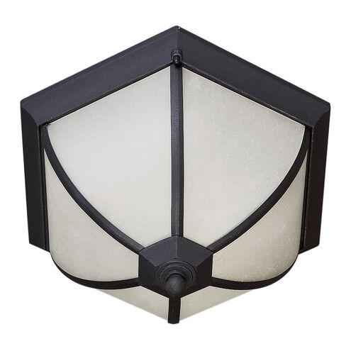 Signature 2 Light 15 inch Black Outdoor Flush Mount