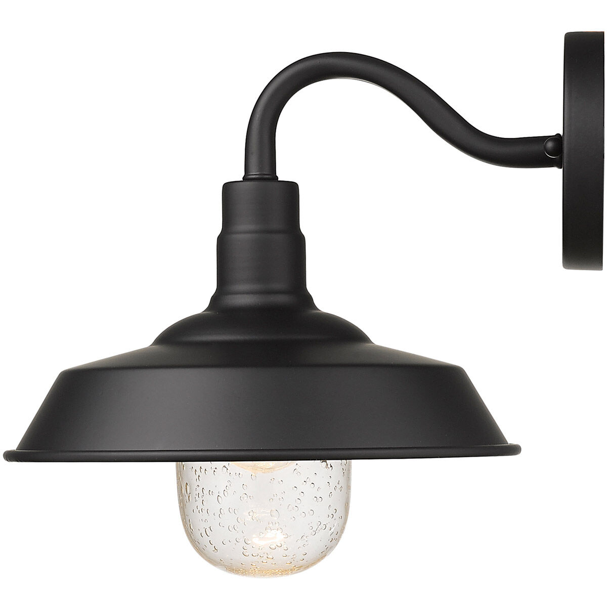 Burry 1 Light 11 inch Matte Black Exterior Wall Mount