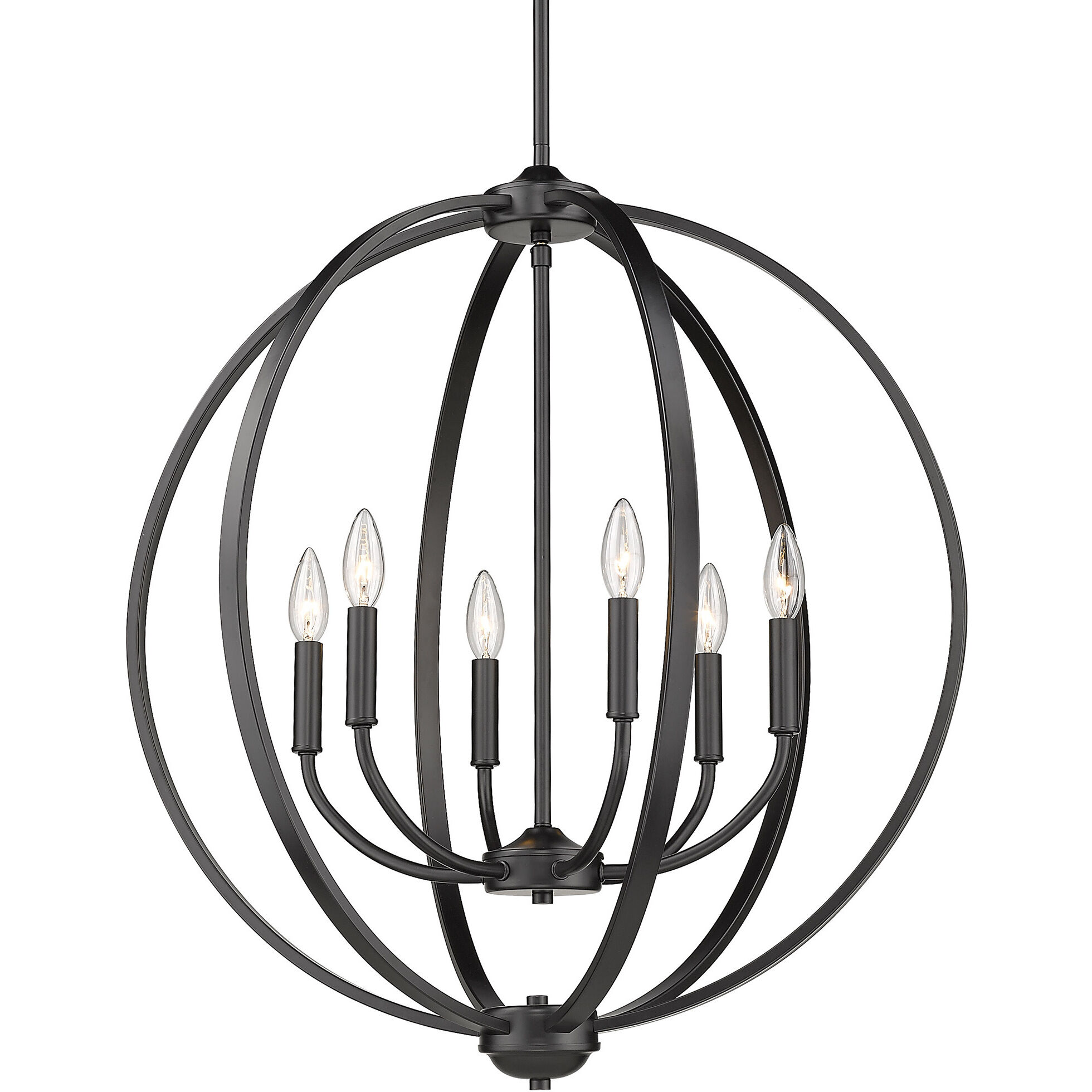 Colson 26 inch 60.00 watt Pewter Chandelier Ceiling Light in No Shade