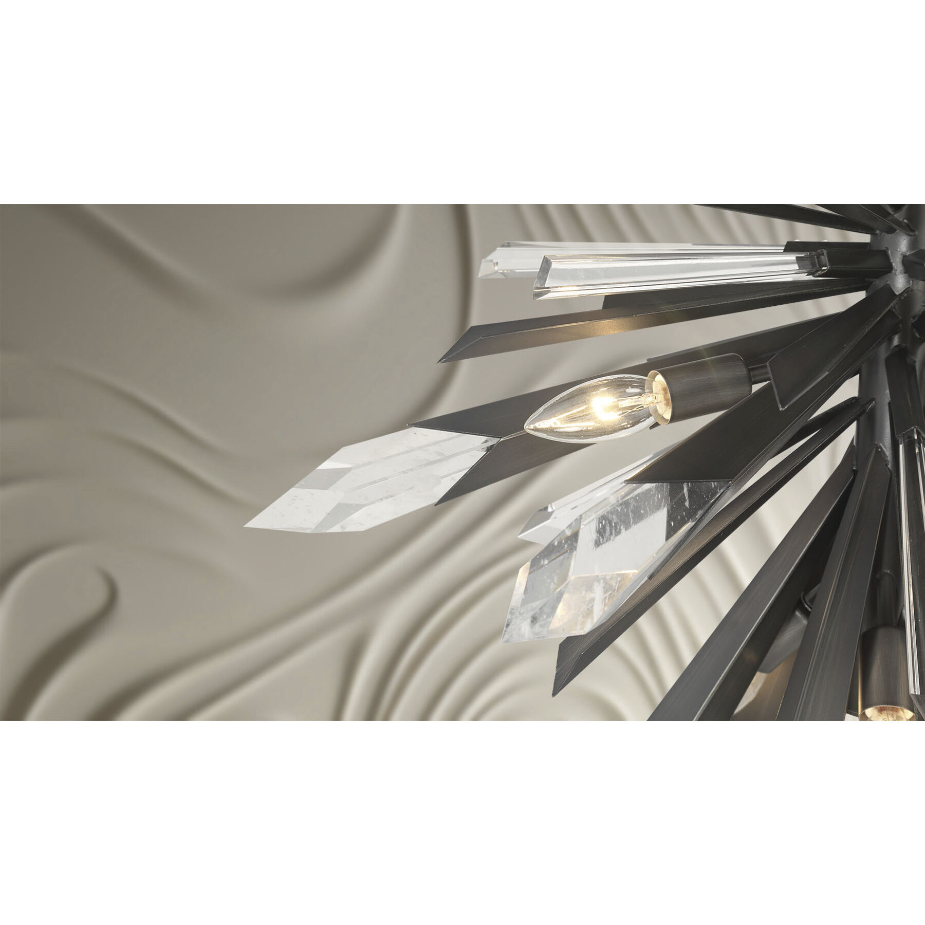 Elsa 12 Light 26.25 inch Midnight Graphite Pendant Ceiling Light