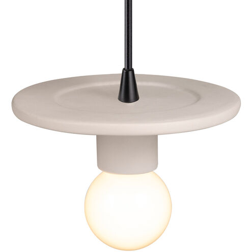 Radiance Collection 1 Light 8 inch Bisque Pendant Ceiling Light