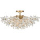Adley 4 Light 25.25 inch Aged Brass Semi Flush Ceiling Light