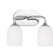 Emile 2 Light 13.25 inch Chrome Wall Bath Fixture Wall Light