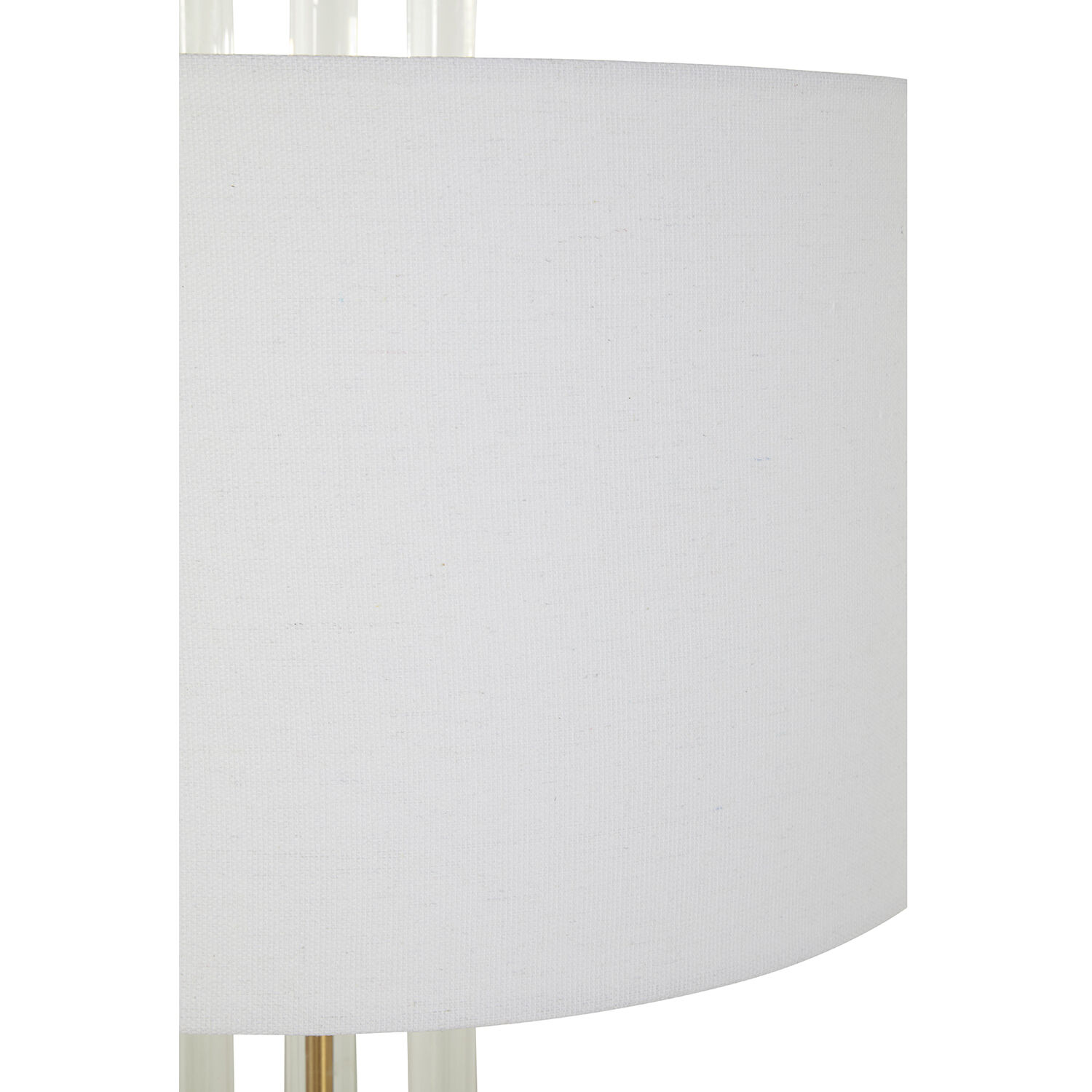 Merna 37.5 inch Antique Brass / White Linen Table Lamp Portable Light