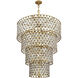 Windsor 21 Light 40 inch French Gold and Matte Black Chandelier Ceiling Light