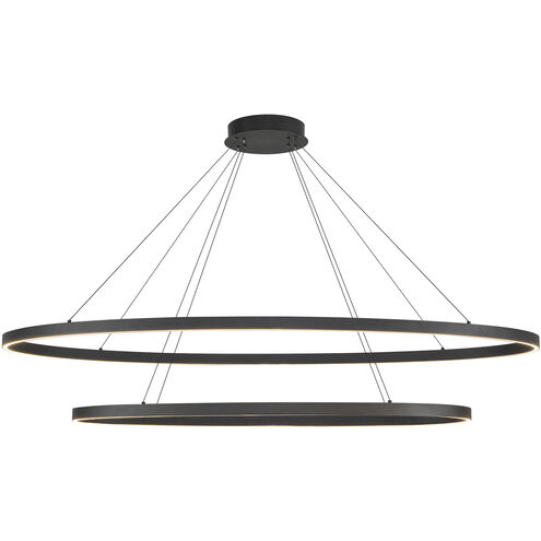 Ovale LED 28.25 inch Black Chandelier Ceiling Light