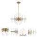 Reeve 6 Light 20 inch Burnished Antique Brass Chandelier Ceiling Light