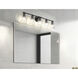 Andree 5 Light 40 inch Matte Black Bathroom Vanity Wall Light