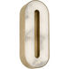 Kelly by Kelly Wearstler Wyllis LED 2.6 inch Hand Rubbed Antique Brass ADA Sconce Wall Light