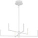 Pivot LED LED 28 inch Satin White Chandelier Ceiling Light, Progress LED