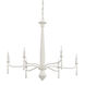 Donnybrook 6 Light 32.5 inch Snow White Chandelier Ceiling Light