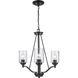 Mod Pod 3 Light 21 inch Black Chandelier Ceiling Light