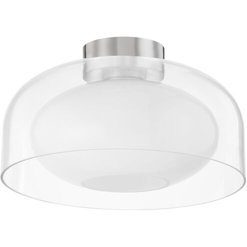 Giovanna 1 Light 14 inch Polished Nickel Flush Mount Ceiling Light