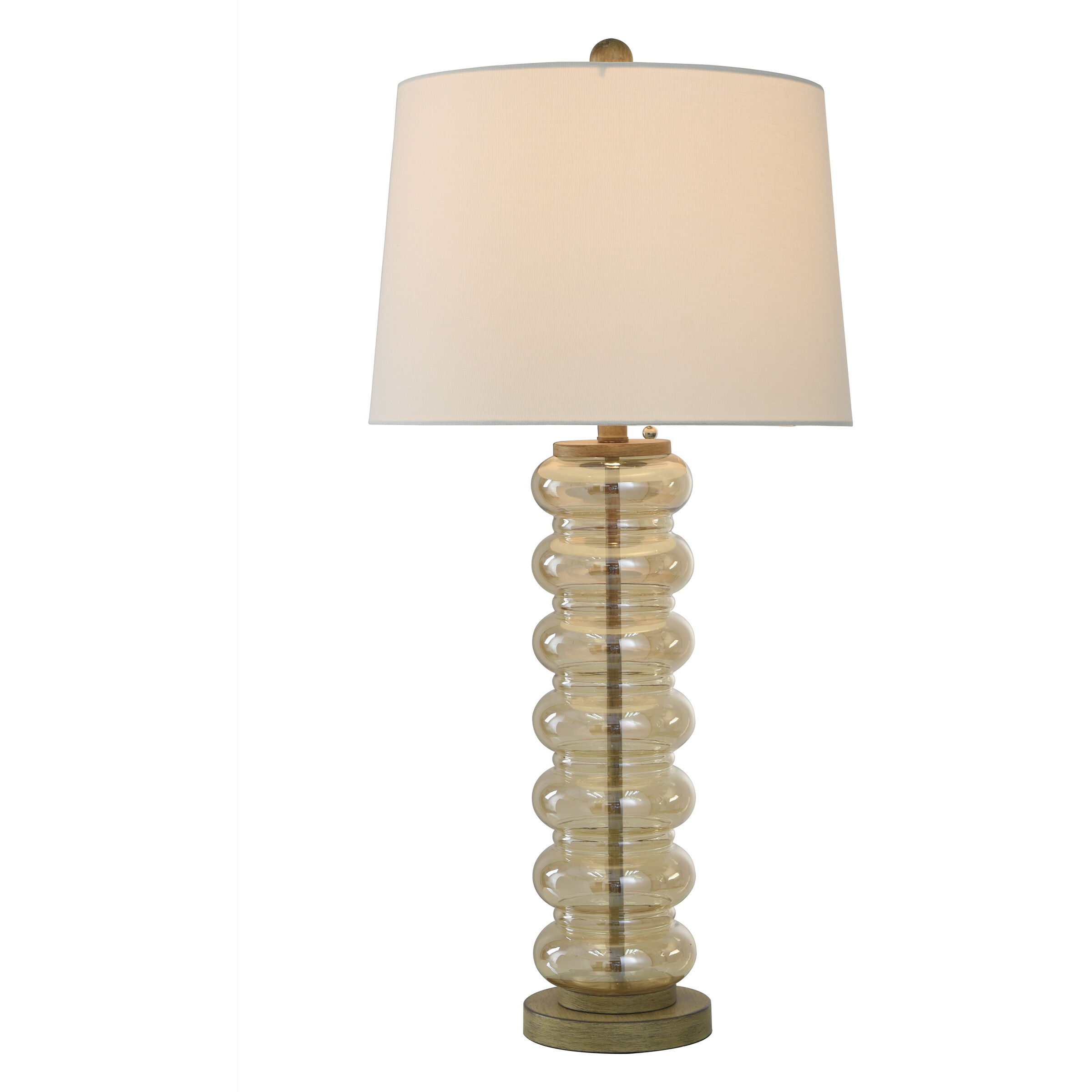 Emma 32 inch 100.00 watt Amber Opulance Table Lamp Portable Light